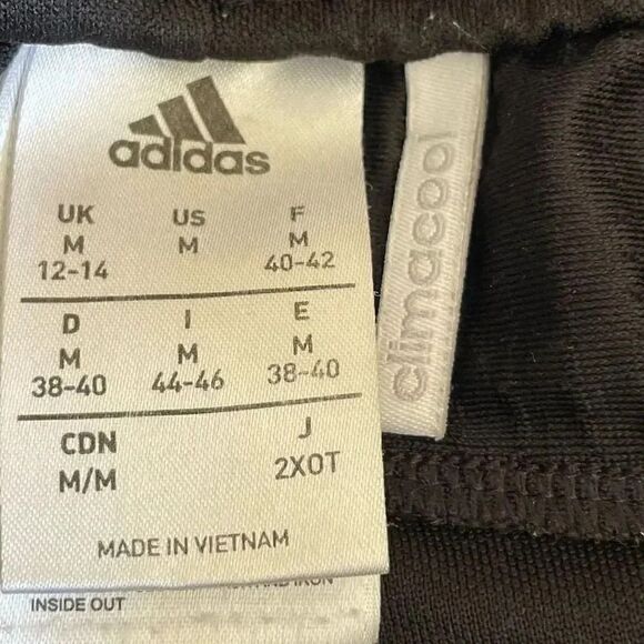 Adidas Capri Workout Pants Athletic Sporty Athleisure Soccer Pockets SZ M #1604 - Picture 8 of 12
